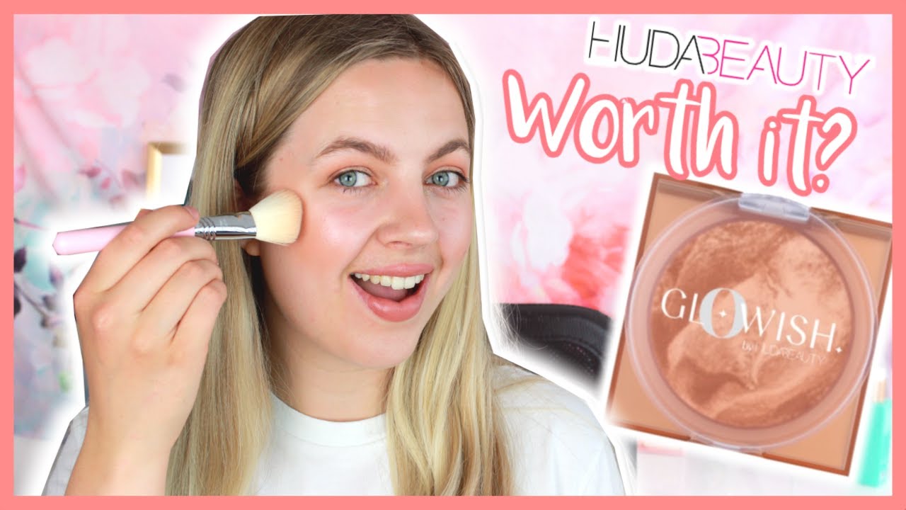 HUDA BEAUTY GLOWISH SOFT RADIANCE BRONZING POWDER REVIEW (LIGHT) ! GloWish by Huda Beauty