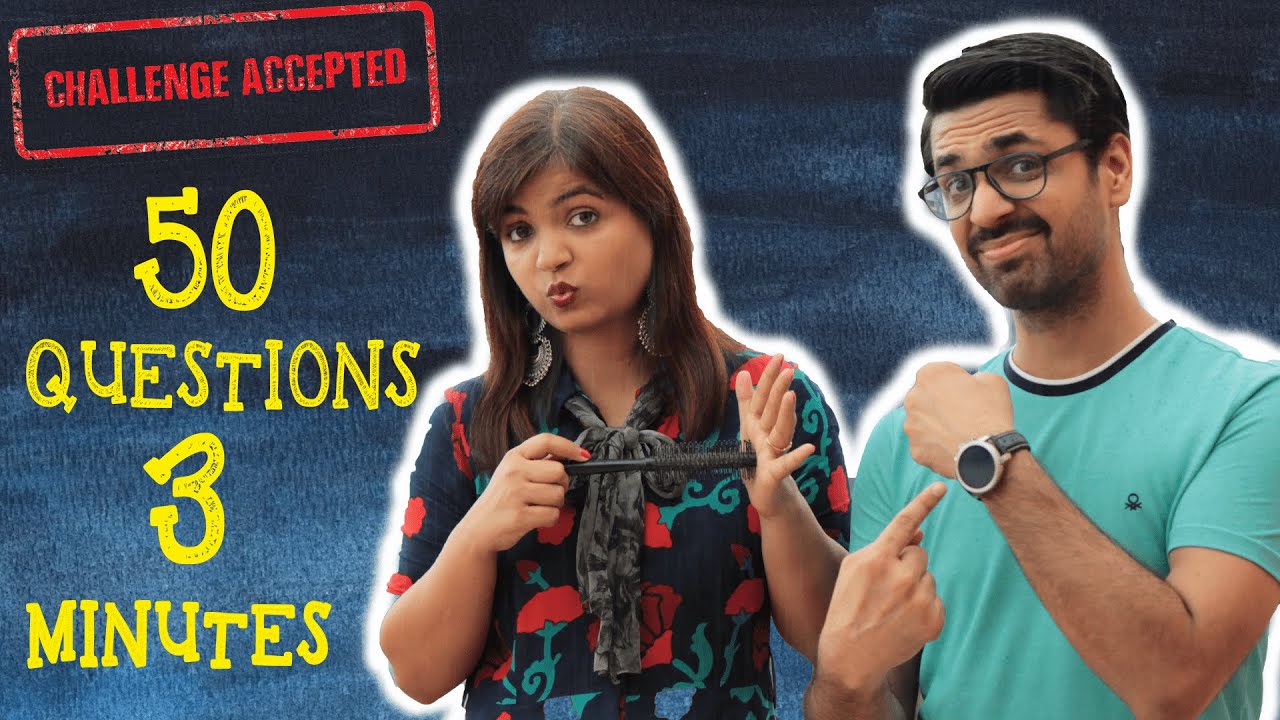 Husband Asks Wife - 50 Questions In 3 Minutes | Couple Challenge | MARRIED FRIENDS
