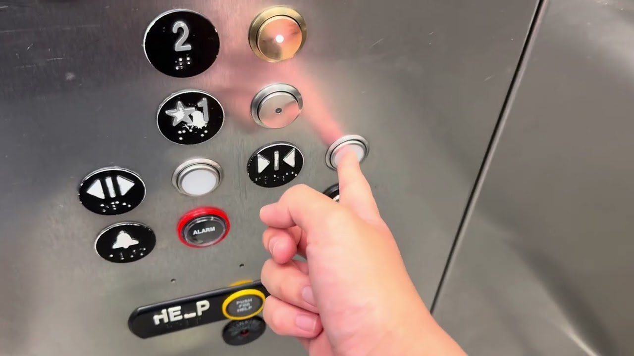 Busy! Thysenkrupp Hydrualic elevator at IKEA Carson CA