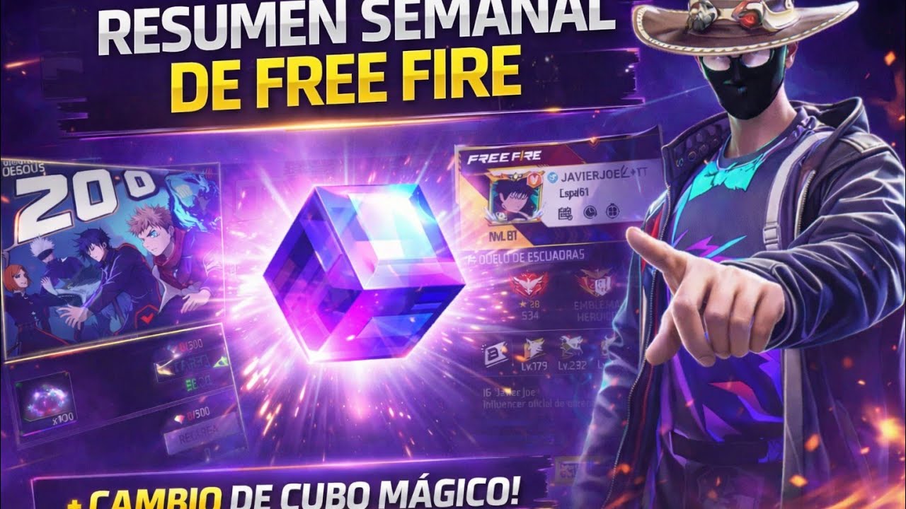 🔥 RESUMEN SEMANAL DE FREE FIRE | &iquest;QU&Eacute; PAS&Oacute; con el CUBO M&Aacute;GICO y el MARTILLO