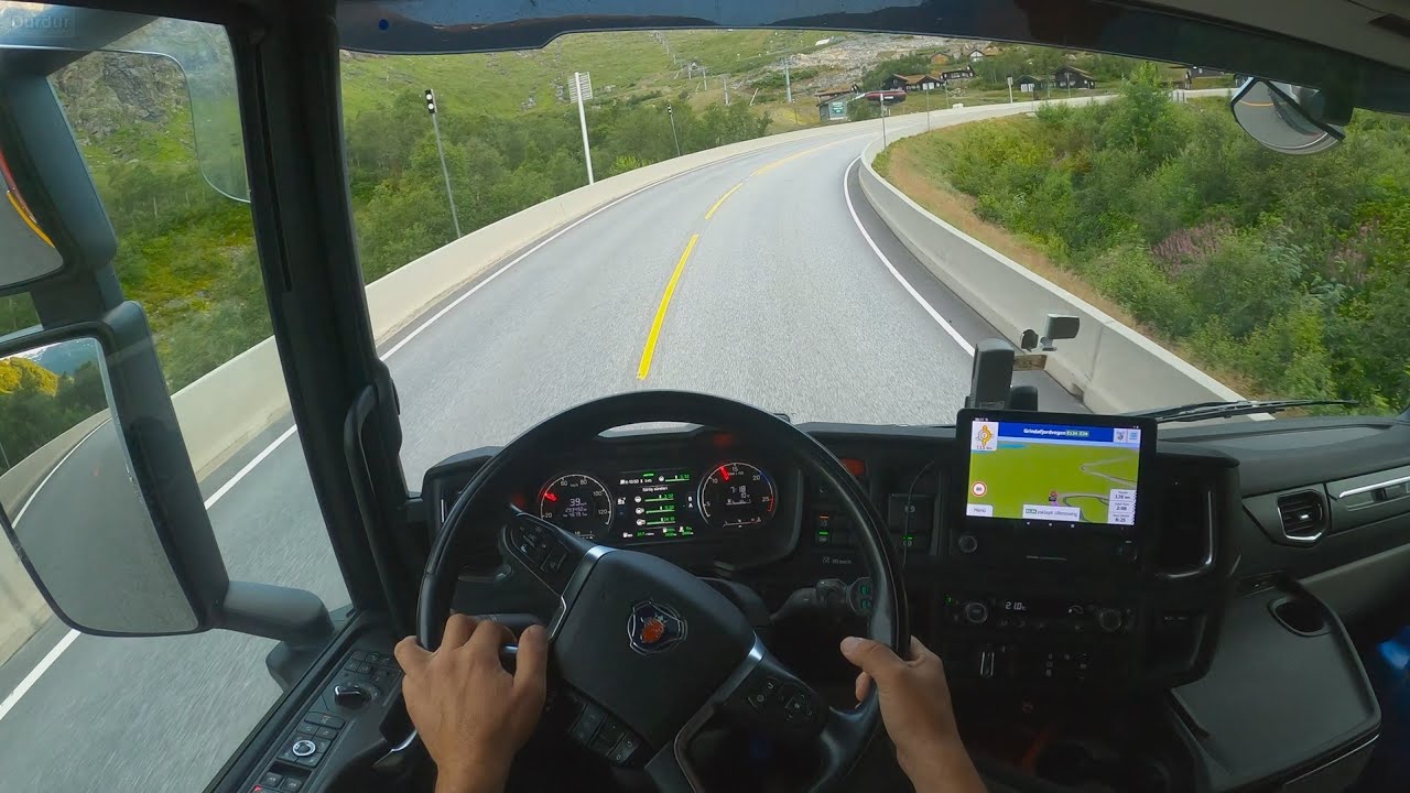 #POV Truck Driving Scania R500 4K - Norway Håra