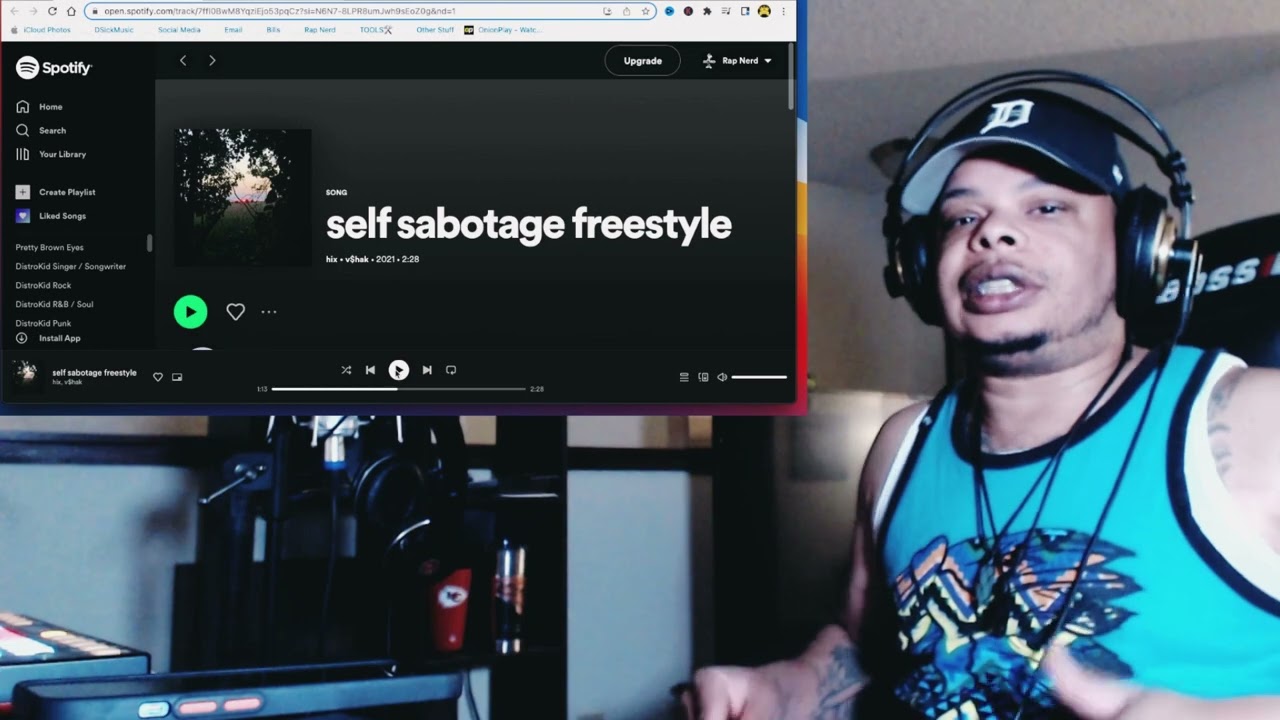 Hix - SELF SABOTAGE FREESTYLE | Rap Nerd Reviews