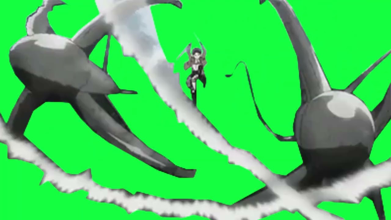 Attack On Titan Anime Green Screen Pack