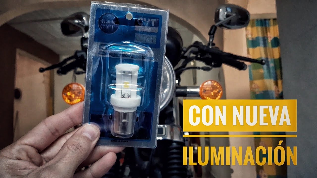 suzuki gn 125 2023 de bombillo halogeno a led