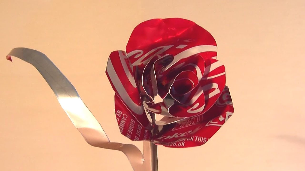 How to Make Coke Can Rose - Valentines Day Gift