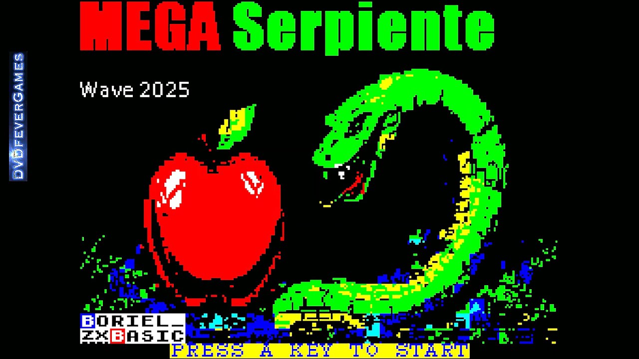 MEGA SERPIENTE - 48K ZX Spectrum game! Longplay! - DVDfeverGames