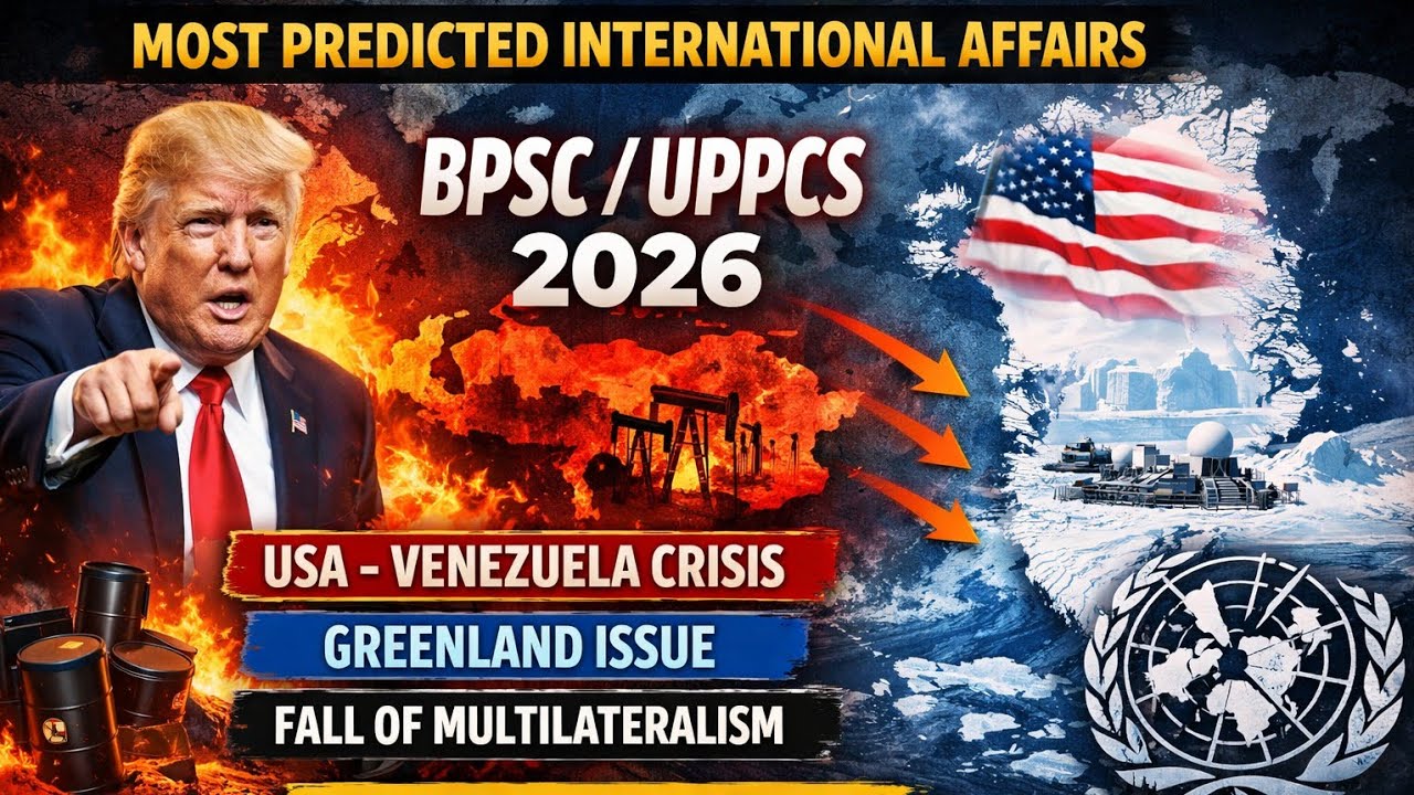 🔥Most Expected International Affairs💥 | USA-Venezuela, Greenland Issue, Fall of Multilateralism