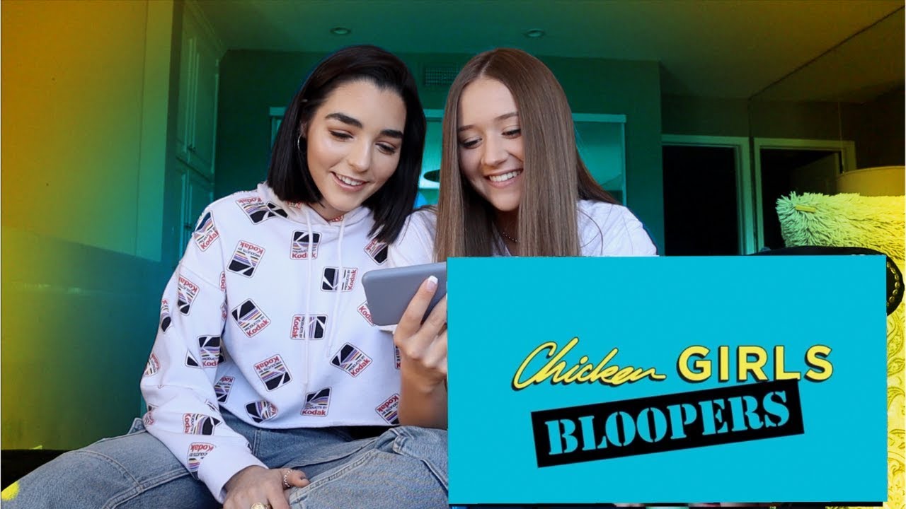 Reacting to chicken girls season 4 bloopers | Riley Lewis