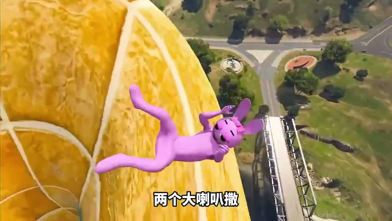 节奏盒子：平基玩滑滑梯被甩出去了，德普勒成功滑进大海！