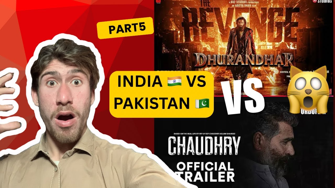 REACTION PART 5 🙀|chaudry vs Dhurandhar teaser | #viralvideo 