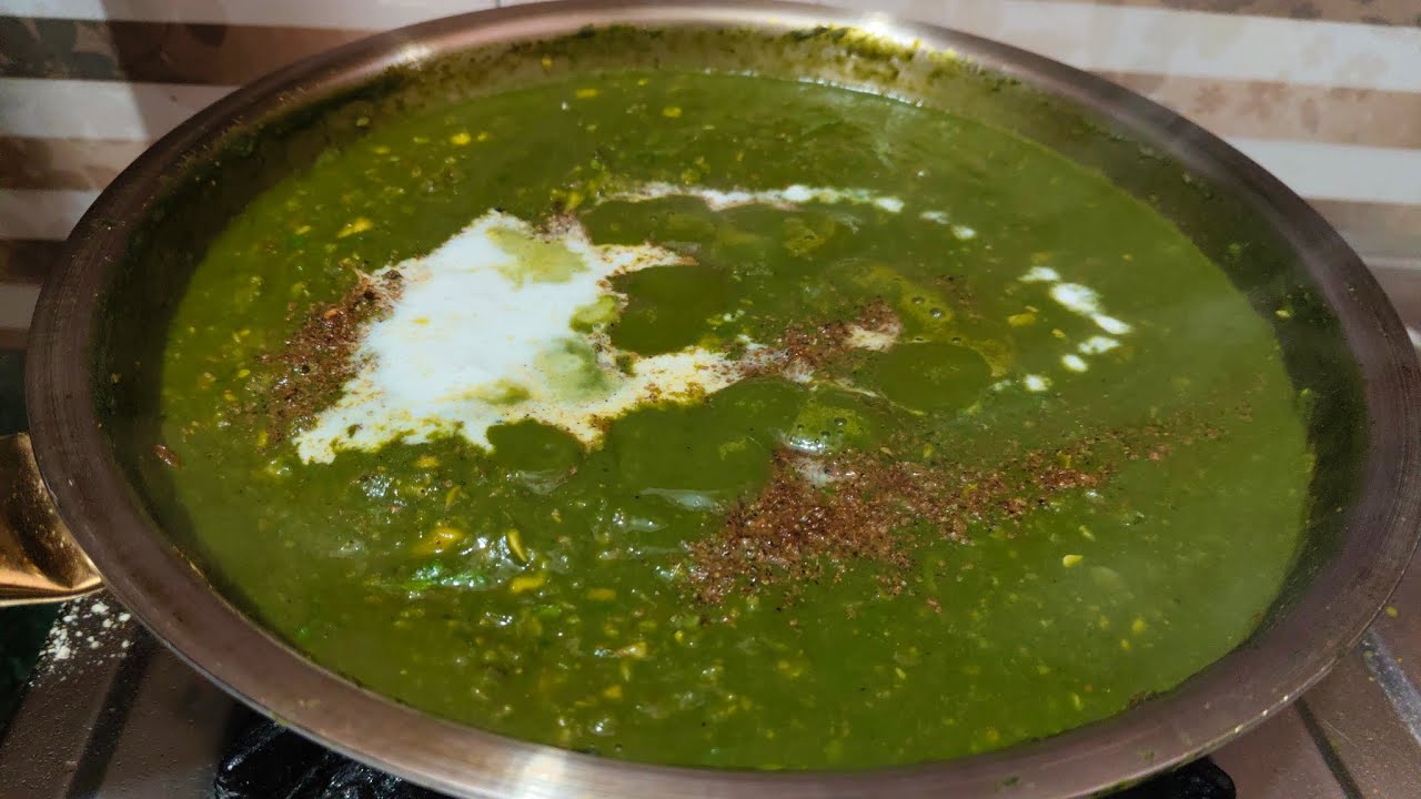 पालक और स्वीट कॉर्न की रेसिपी#food #recipe #friedfood 