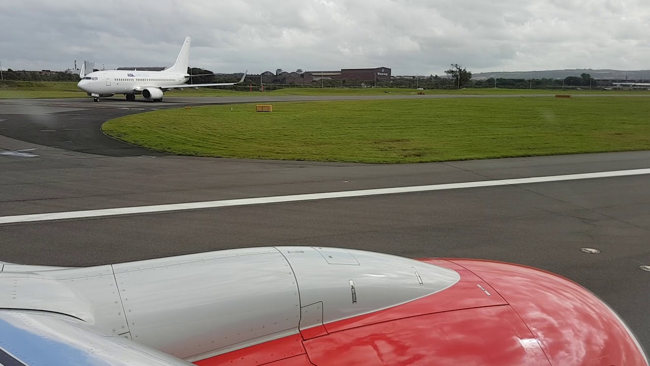 Jet 2 take off Glasgow to Corfu Boeing 737-800