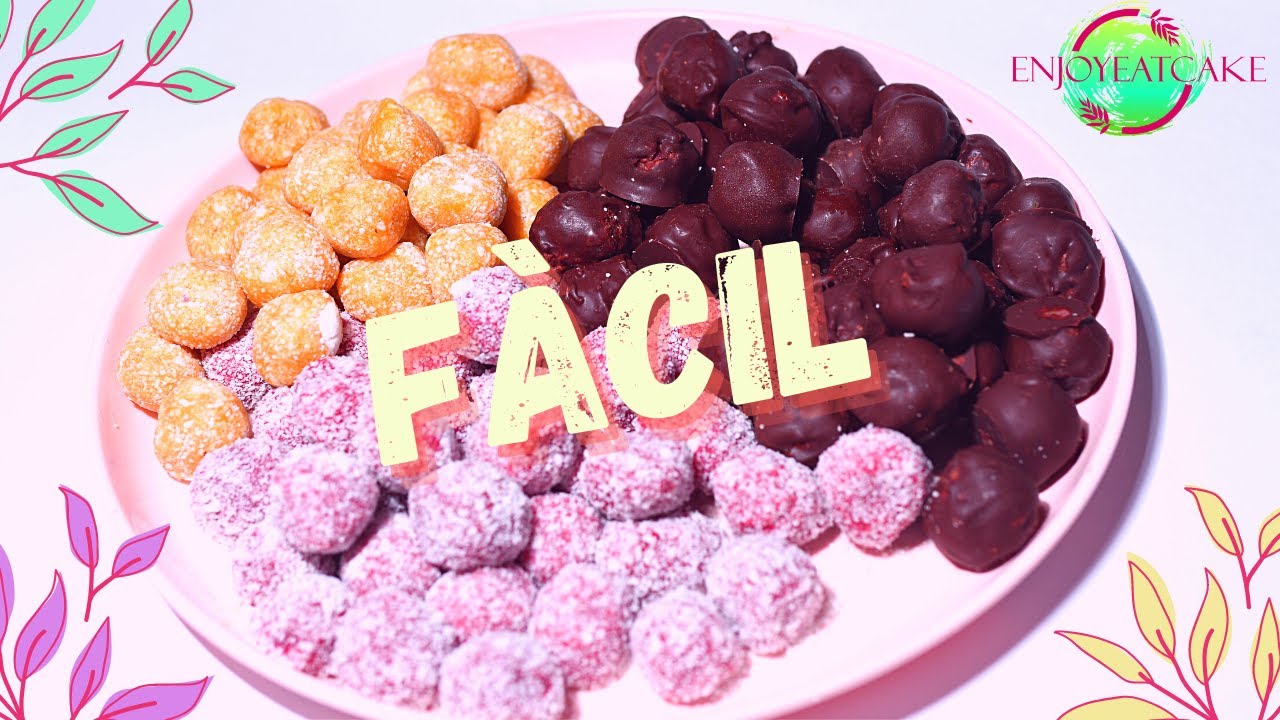 COMO HACER TRUFAS DE FRUTAS FÁCIL Y RÁPIDO