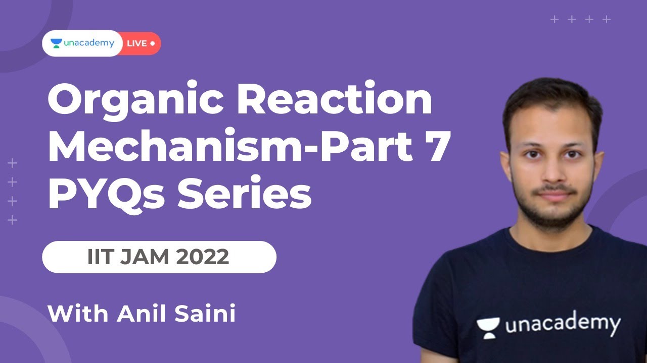 IIT JAM 2022 | PYQs | Organic Reaction Mechanism - Part 7 | Anil Saini | UncademyLive