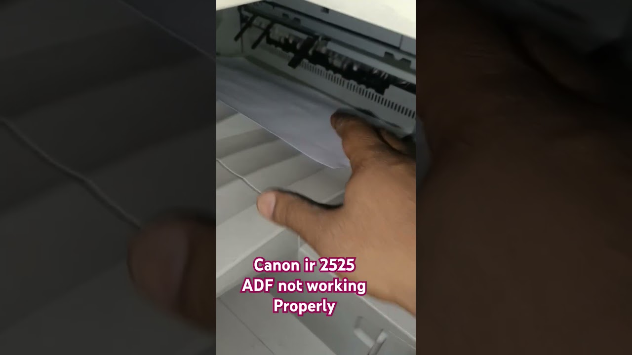 Canon IR 2525 ADF not working properly #canon