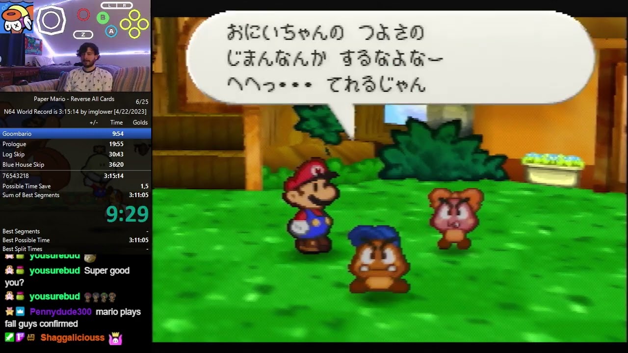 Paper Mario Reverse All Cards Speedrun in 3:13:38