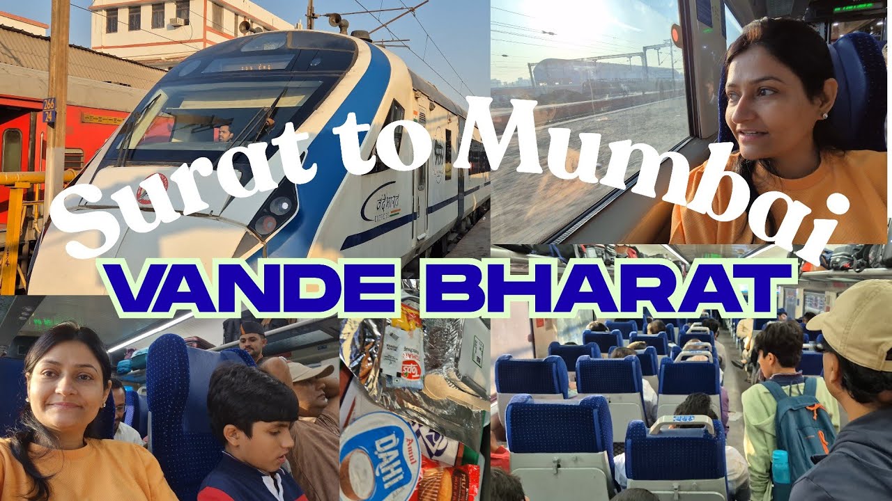 Vande Bharat Train | Surat to Mumbai Journey #VandeBharat #SuratToMumbai #Train #IndianRailways