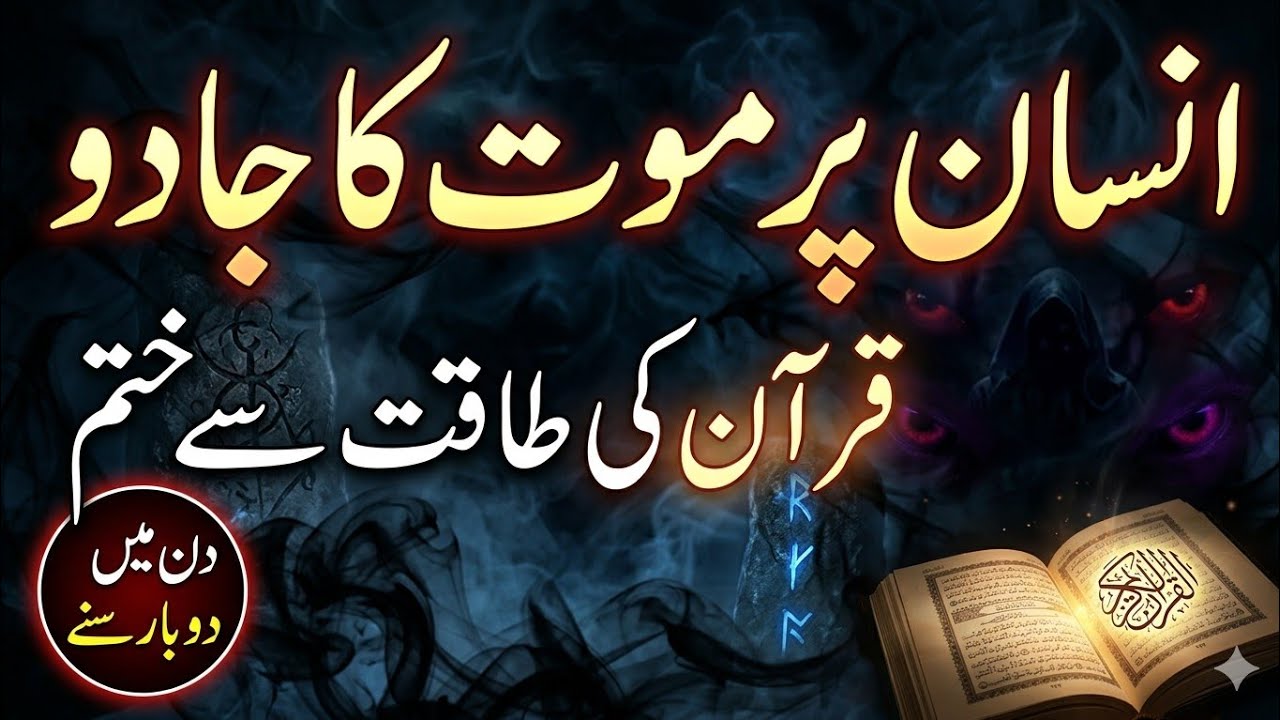 انسان پر موت کا جادو | قرآن کی طاقت سے ختم کریں | دن میں دو بار سنیں مکمل علاج