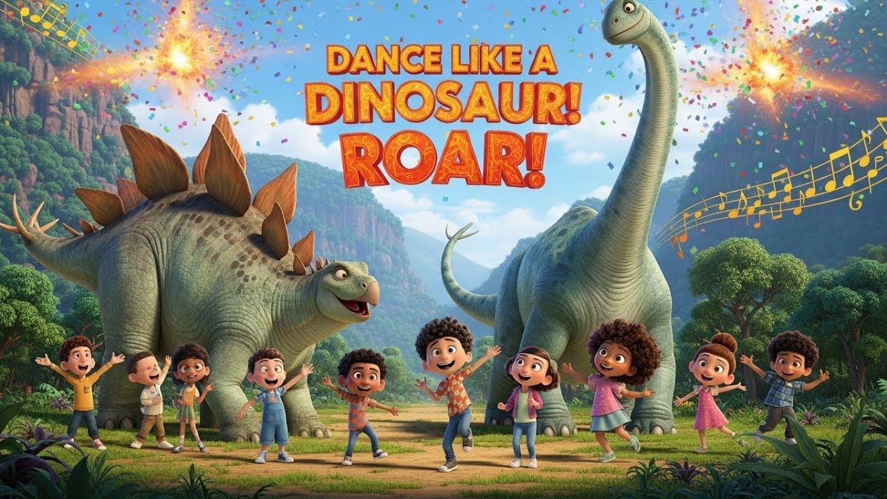 Dance like a Dinosaur Song | by Todd nursery rhymes