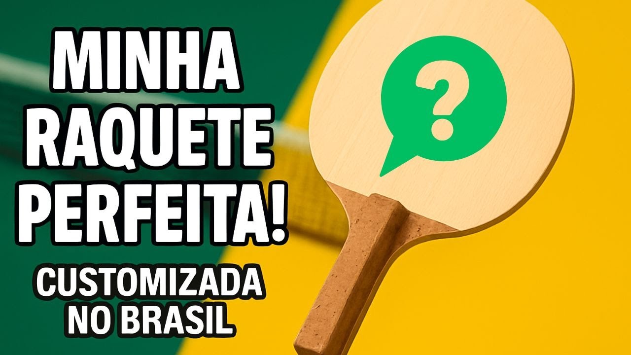 Criei a MINHA RAQUETE PERFEITA no Brasil! (Madeira Customizada Tênis de Mesa) – Será que ficou boa?