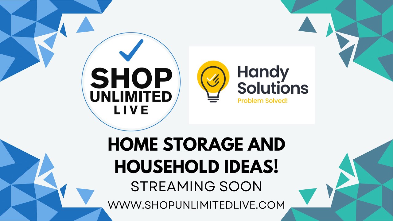 Storage Solutions and Ideas from Handy Solutions | Live Shopping from Shop Unlimited Live