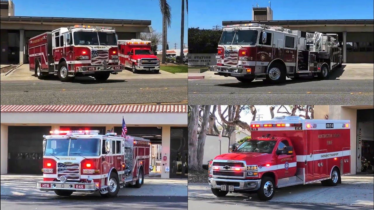 [🚨𝗘𝗜𝗡𝗦𝗔𝗧𝗭 𝗜𝗡 𝗞𝗔𝗟𝗜𝗙𝗢𝗥𝗡𝗜𝗘𝗡🚒] Einsatzfahrten 》Löschfahrzeug unm. || Fire Department Huntington Beach