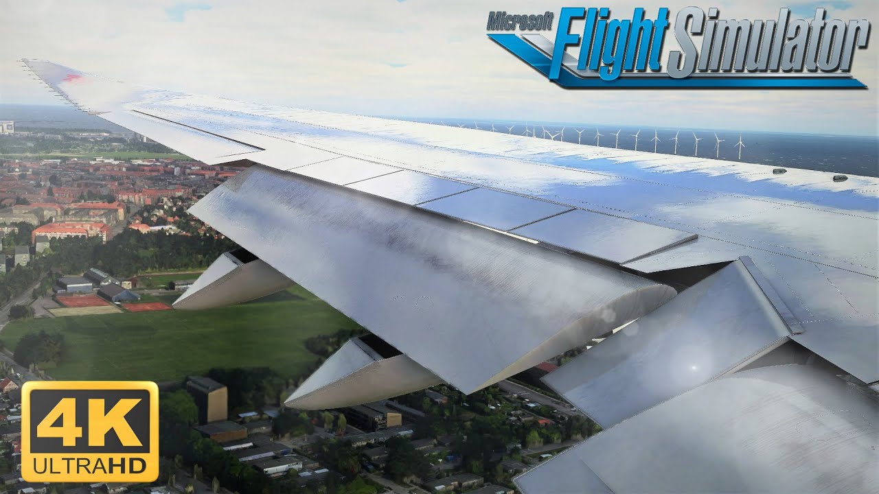 [4K] Microsoft Flight Simulator 2020 *MAXIMUM GRAPHICS* 747-8I Epic City Landing In Copenhagen