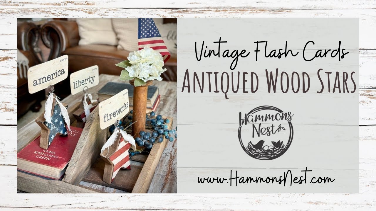 ❤️🇺🇸💙How to use Antique Wax to transform Brighter Decor into Vintage Look
