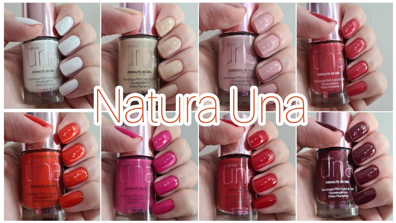 Novos Esmaltes 3D Gel Natura Una - Todas as cores 💅