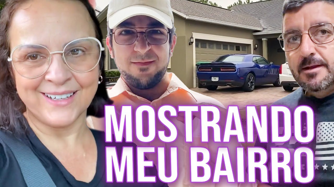 MOSTRANDO MINHA VIZINHANÇA EM WINTER GARDEN- MEU FILHO VEIO NOS VISITAR