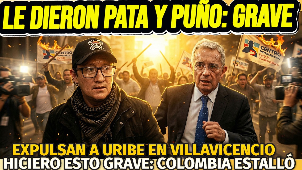 GRAVE: LE DIERON P4LIZ* A URIBISTAS: LOS AGARRARON A P4T* Y PUÑ*. EXPULSARON URIBE DE VILLAVICENCIO