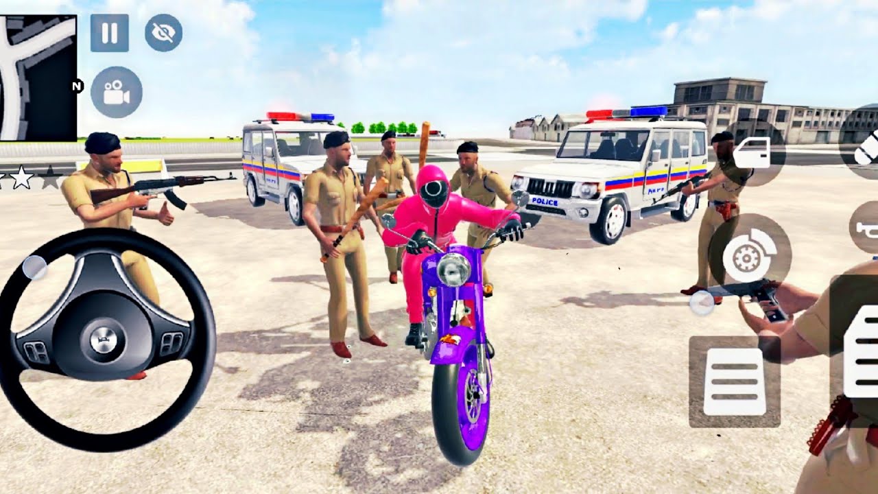 Ultimate Vehicle Collection In India Theft Auto Simulator Game - Franklin & gree Hulk Drive Bike .