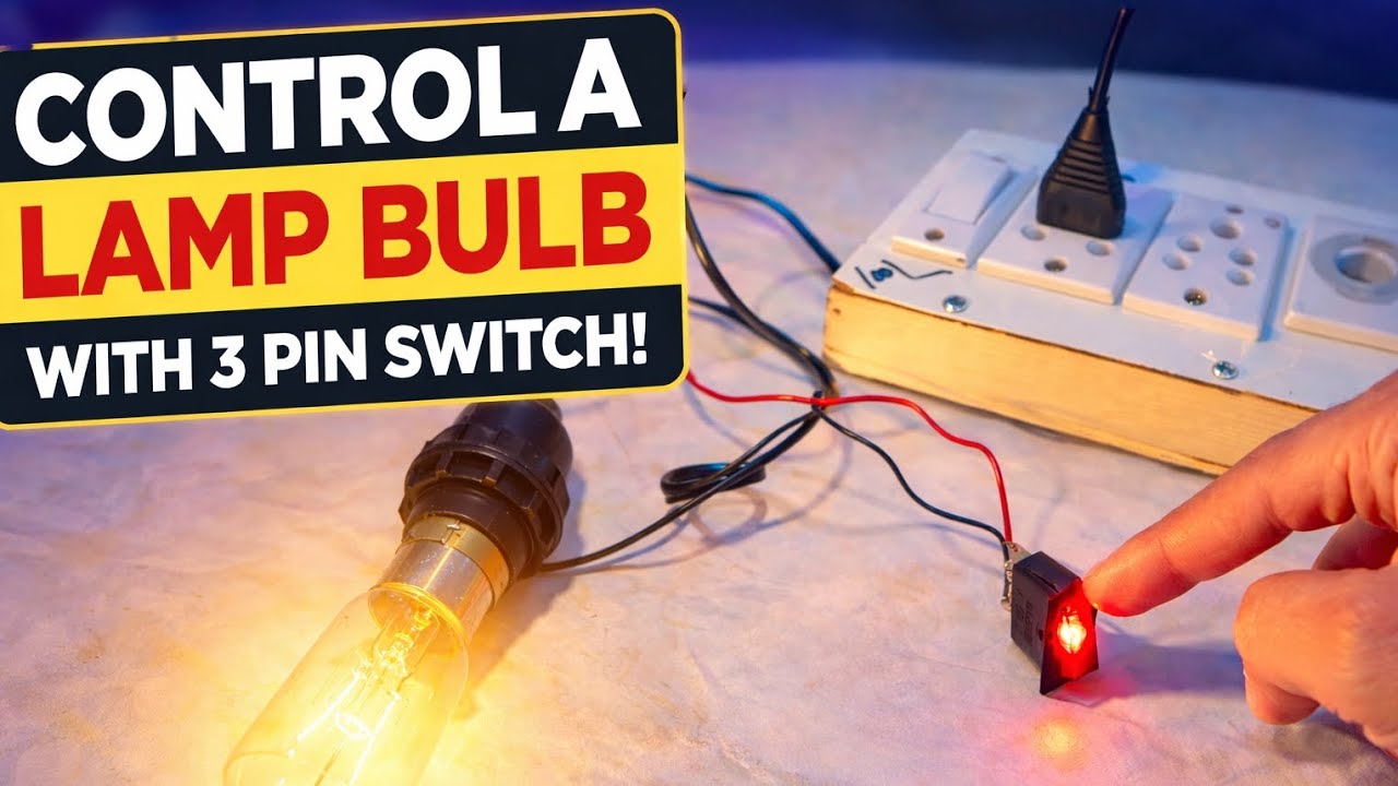 How to Control Bulb Using 3 Pin Switch ! Pal_Anant@8485 