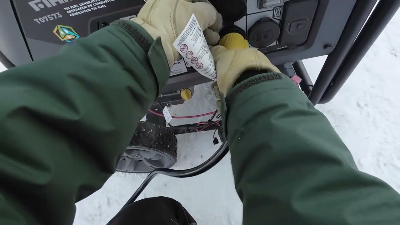 Testing a Firman T07573 439cc Engine in -20 Celsius with a windchill of -30
