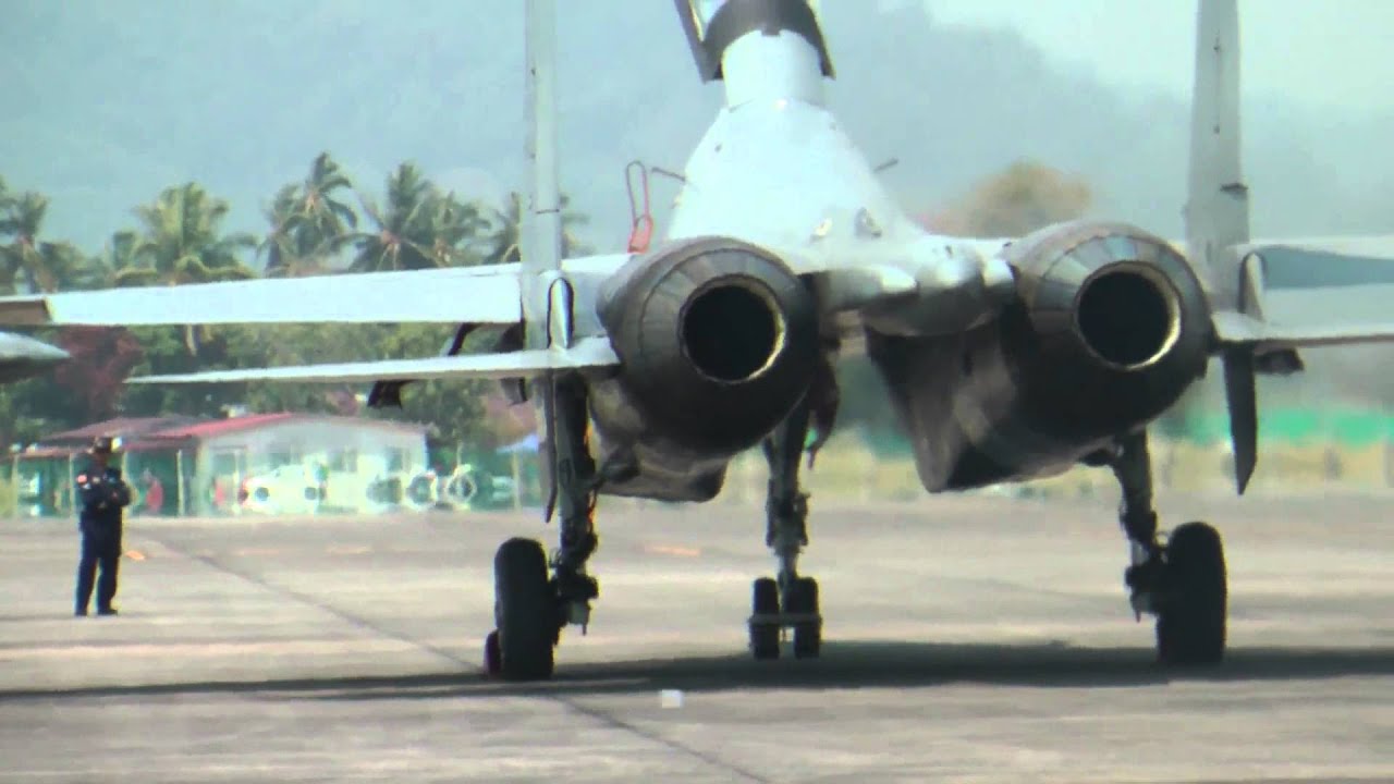 RMAF Su-30MKM Engine Start Taxi Out LIMA2015
