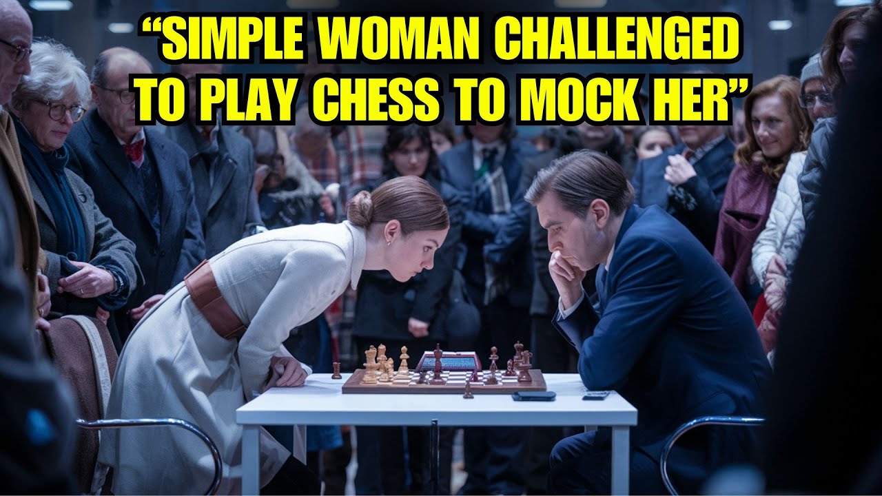 A Simple Woman Challenged to Play Chess to Mock Her, They Regretted When She Moved Her First Turn !