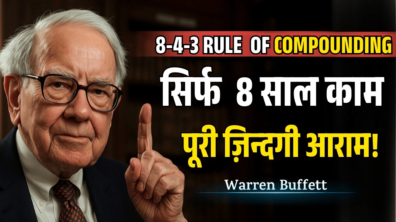 सिर्फ 8 साल काम करो, पूरी ज़िन्दगी आराम! 😱 | Power of Compounding | 8-4-3 Rule | Warren Buffett