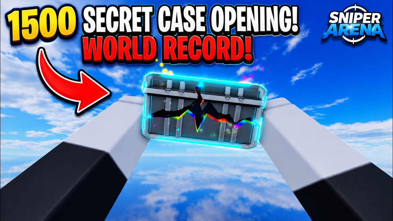 1,500 Secret Case WORLD RECORD Opening!! (Roblox Sniper Arena)