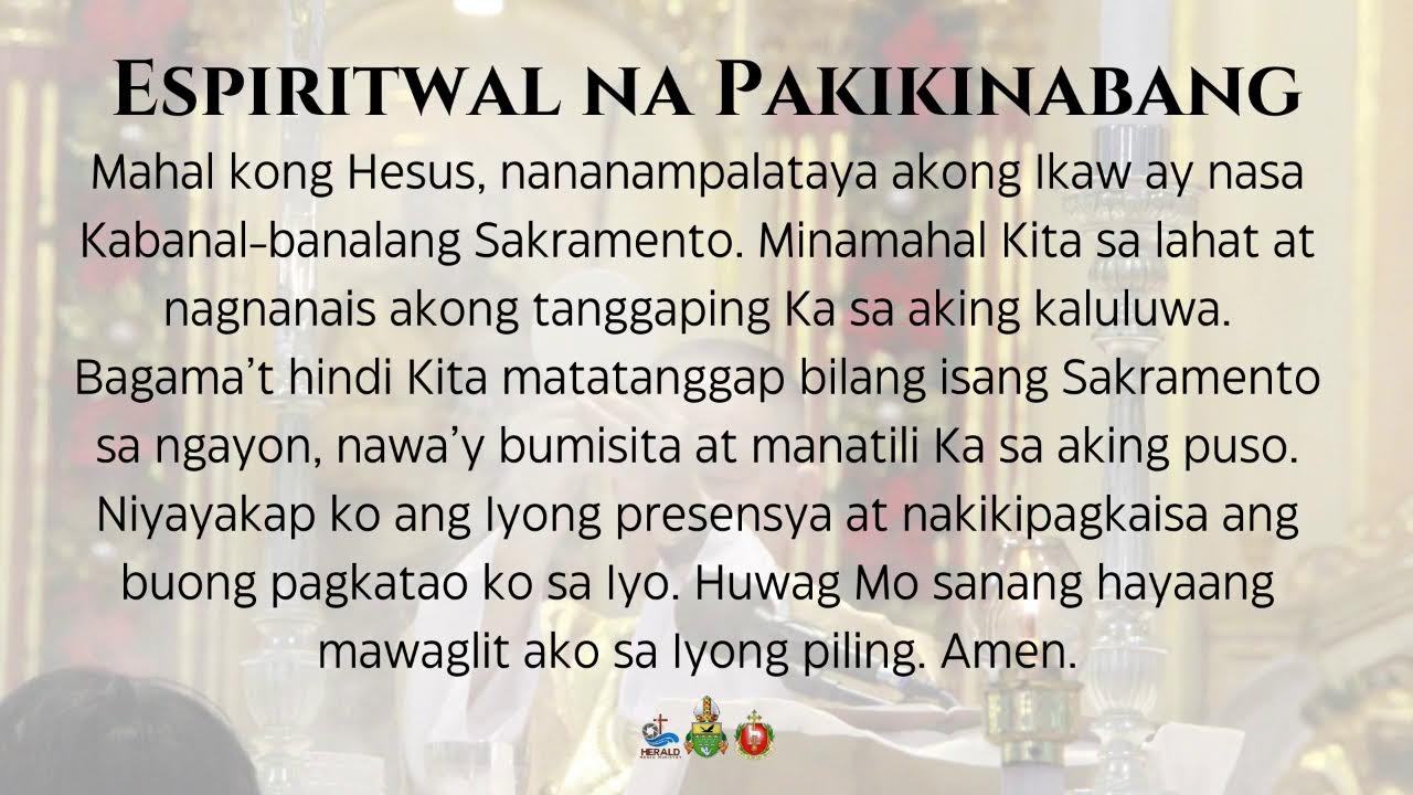 Miyerkules sa Ikaapat na Linggo ng Apatnapung Araw na Paghahanda | SJBP Calamba City