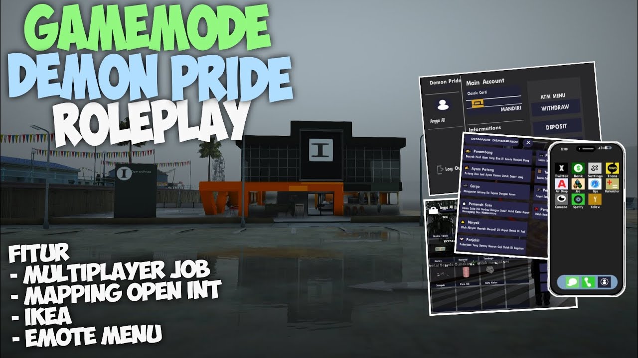 SHARE GAMEMODE BASIC AETERNA DEMON PRIDE ROLEPLAY SUPPORT ALL HOST