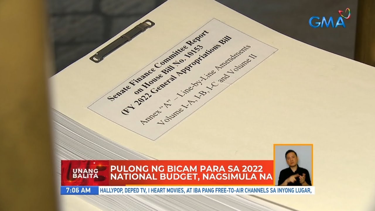 Pulong ng bicam para sa 2022 national budget, nagsimula na | UB