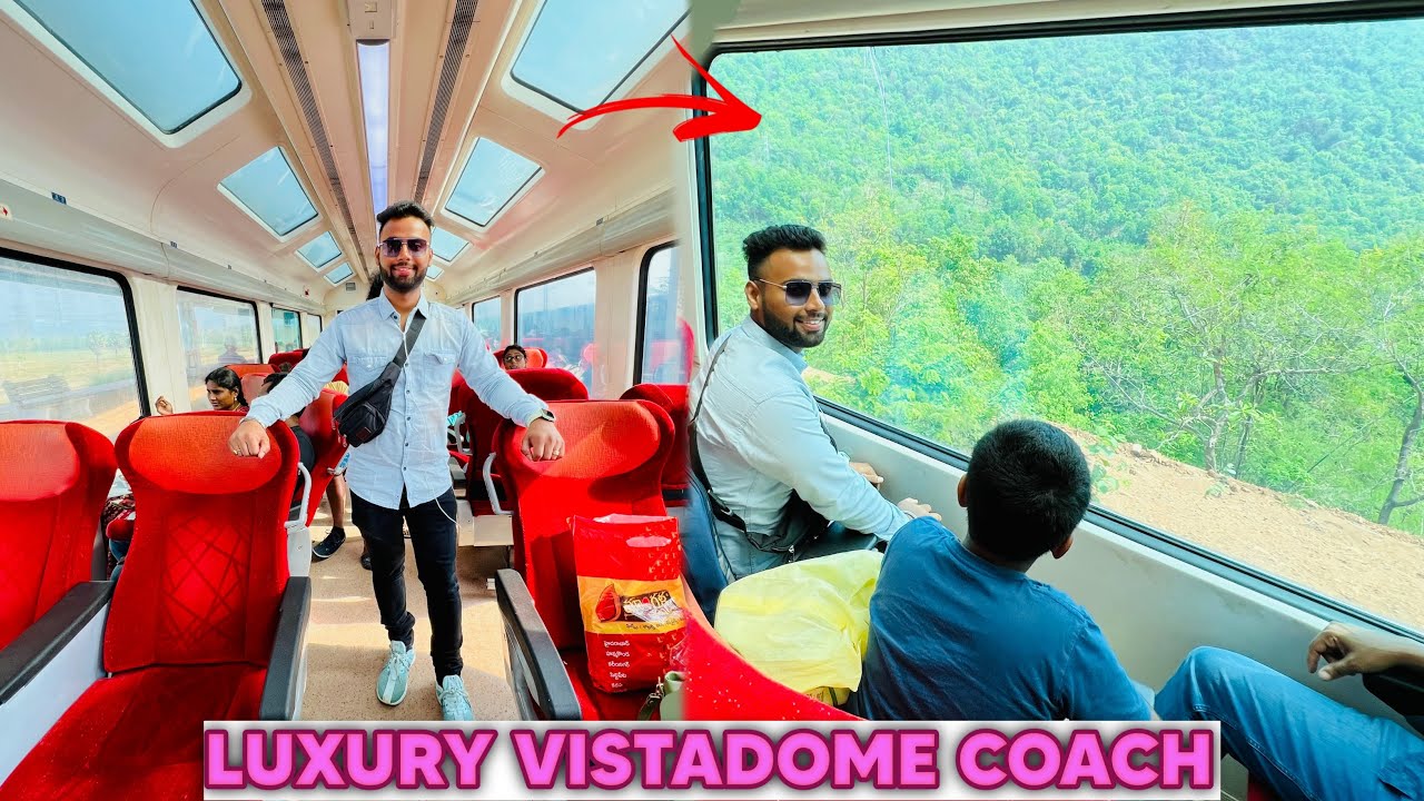 Luxury Vistadome Glass Coach Journey || Vizag To Arakku Valley | Indian Railways |Glass Train Araku