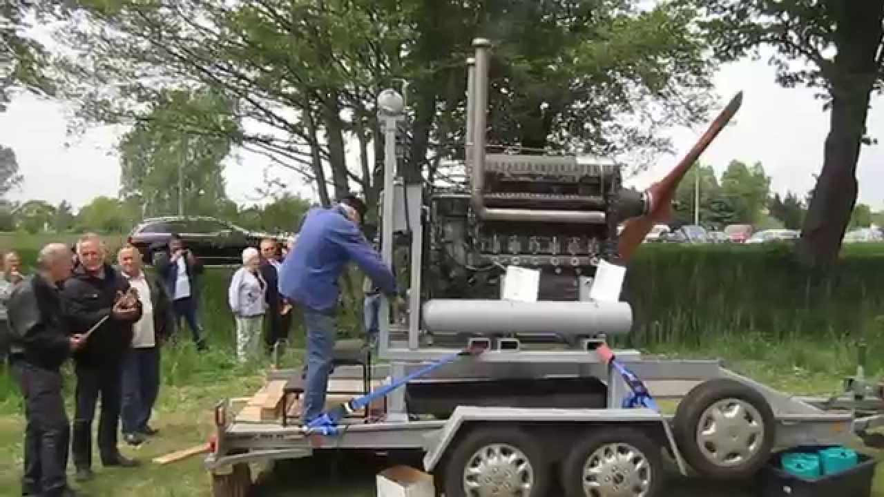 Start Junkersmotor JUMO 205C Flugzeugmotor Gegenkolben Diesel Flugmotor JU 52