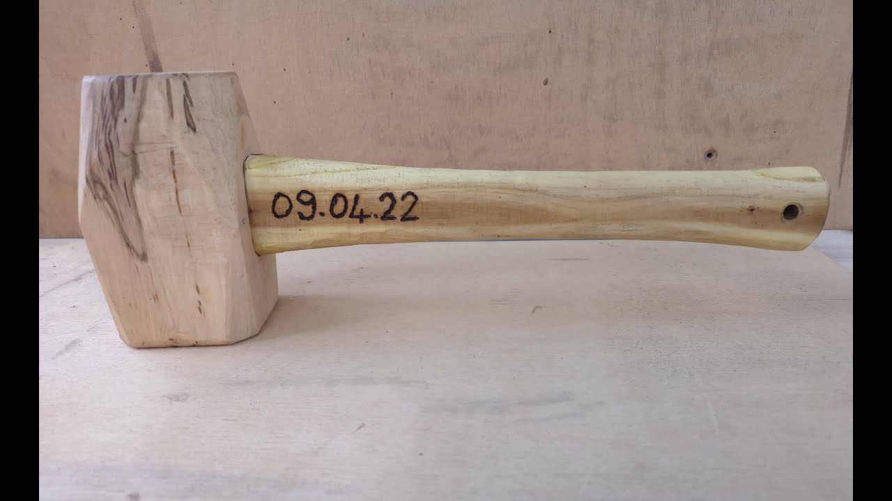 Ahşap çekiç yapımı, eldeki imkanlarla ahşap tokuç yaptık / Wooden mallet making