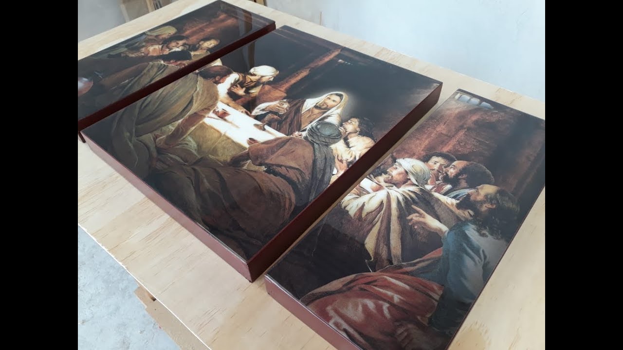 RESINA EPOXICA en un Cuadro decorativo