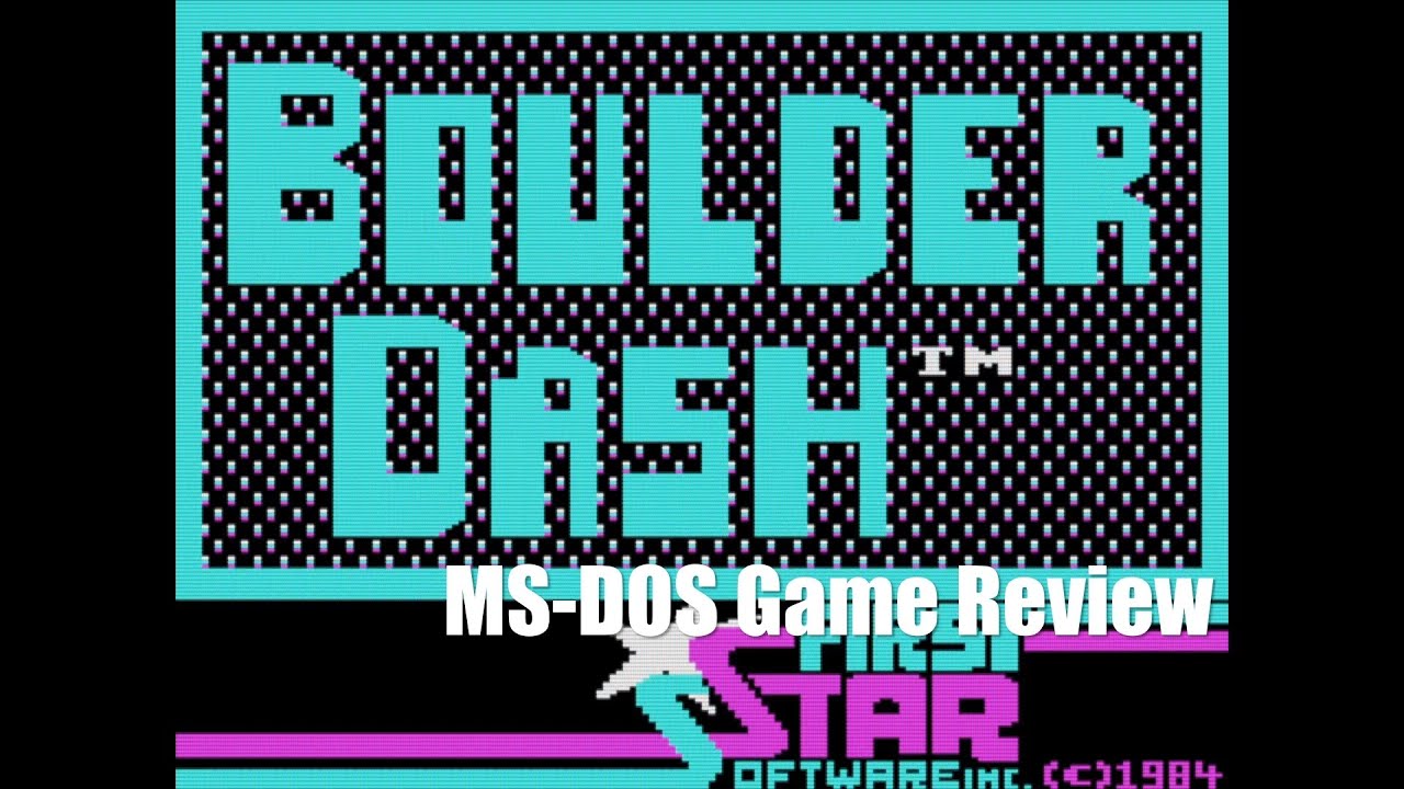 Boulder Dash - 1984 - MS-DOS Game Review