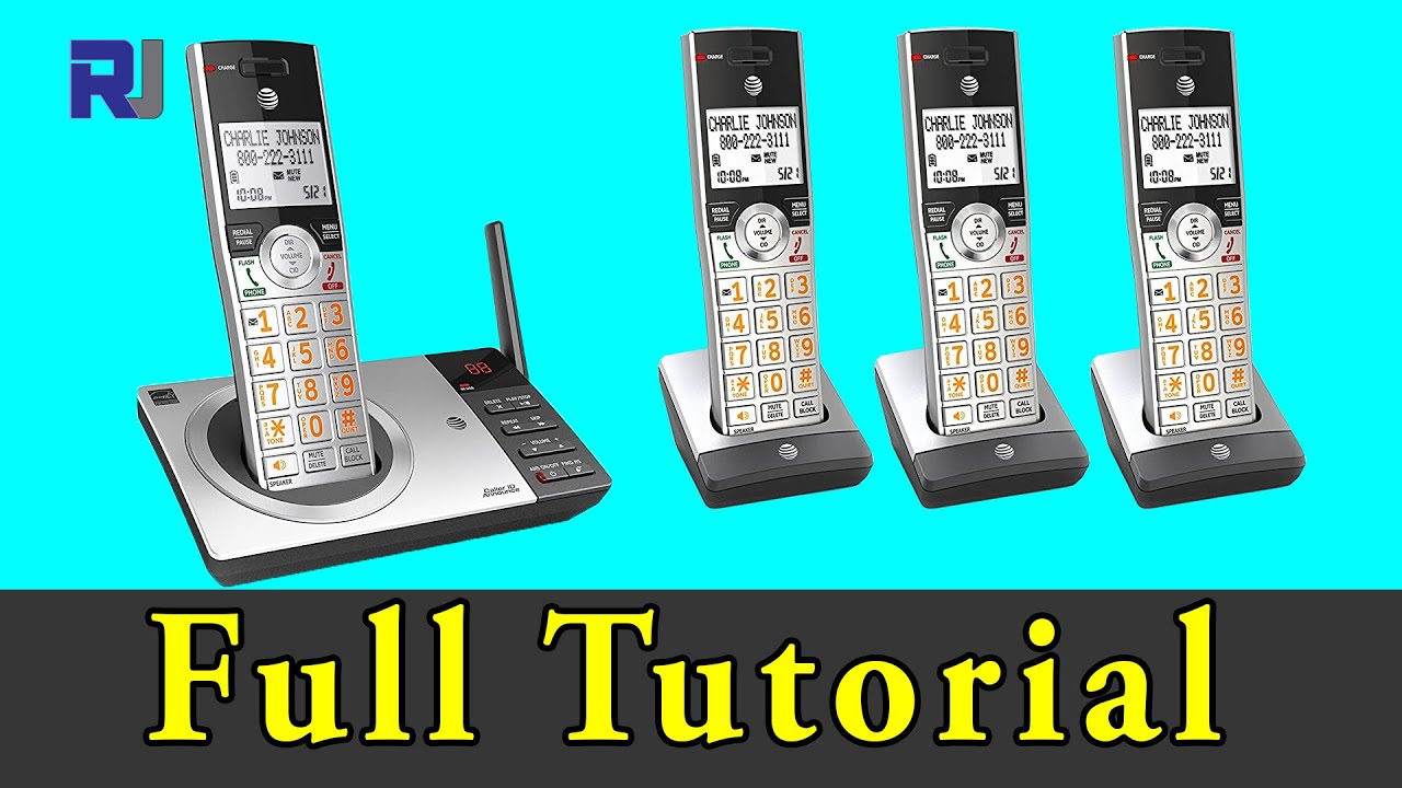 How to use AT&T CL82407 Cordless Smart Call Blocker Answering System - Robojax