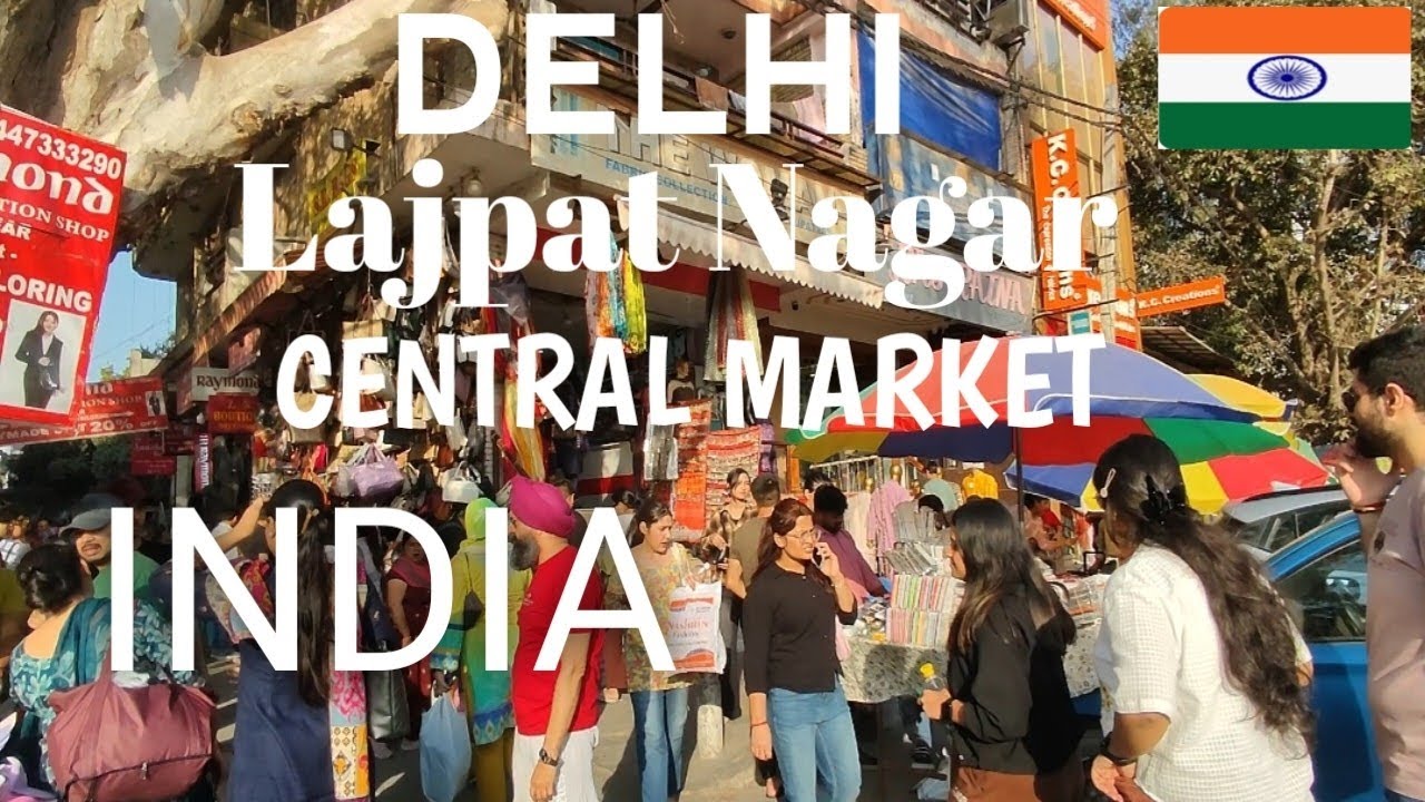 🇮🇳 WALKING TOUR | LAJPAT NAGAR | CENTRAL MARKET | REAL PEOPLE | REAL SOUNDS | SHOPS | STREET | CROWD