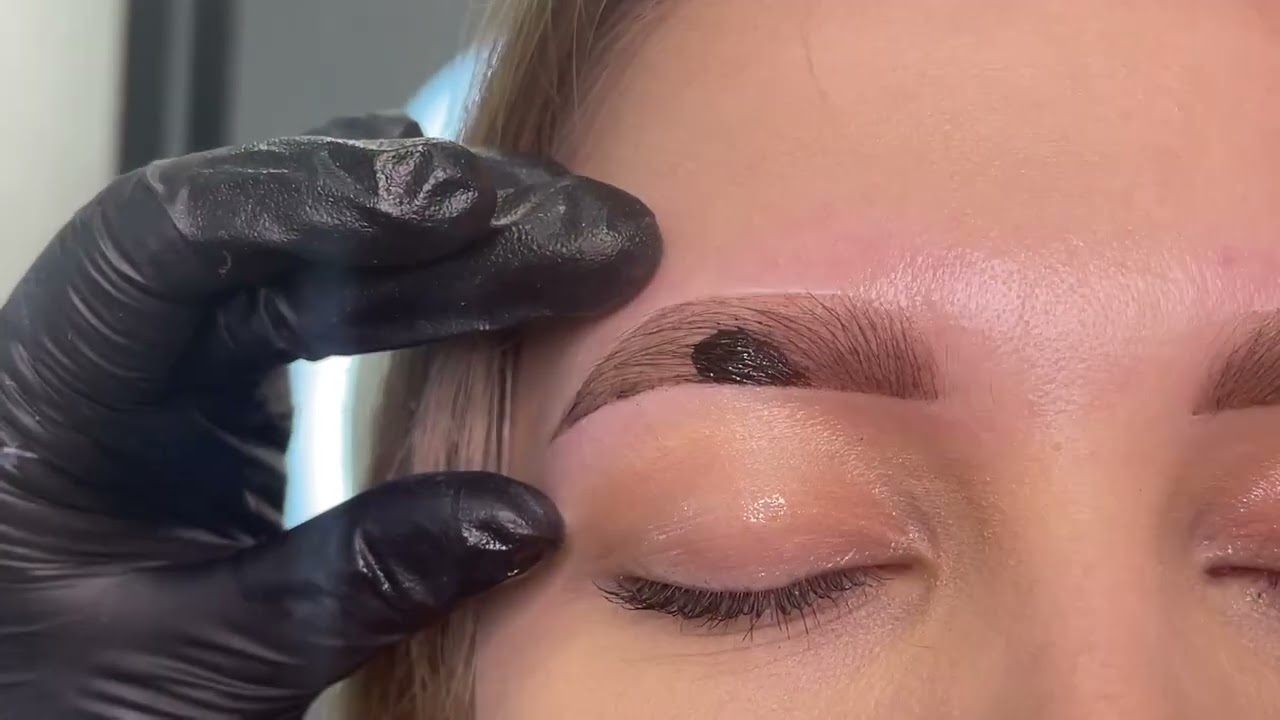 lash brow permanent показ окрашивания хной