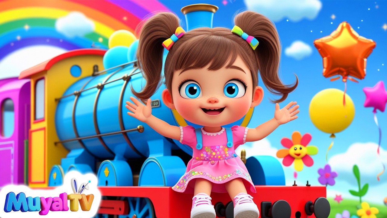 The color train song  Colors for kids  kids songs & Nursery Rhymes  Muyal Tv